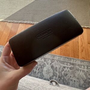 Coach Brown Leather Glasses Holder